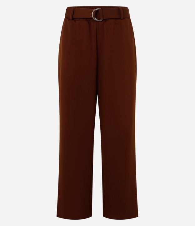 Pantalón en Viscosa con Cinturón 5