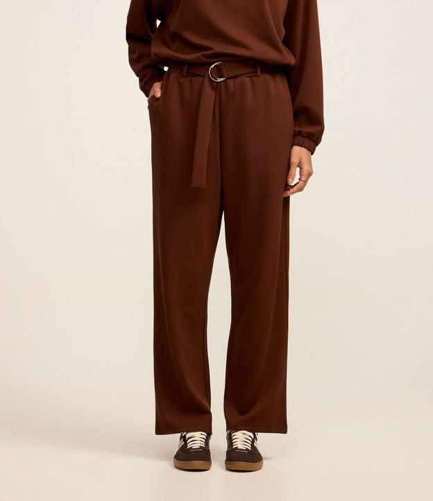 Pantalón en Viscosa con Cinturón 3