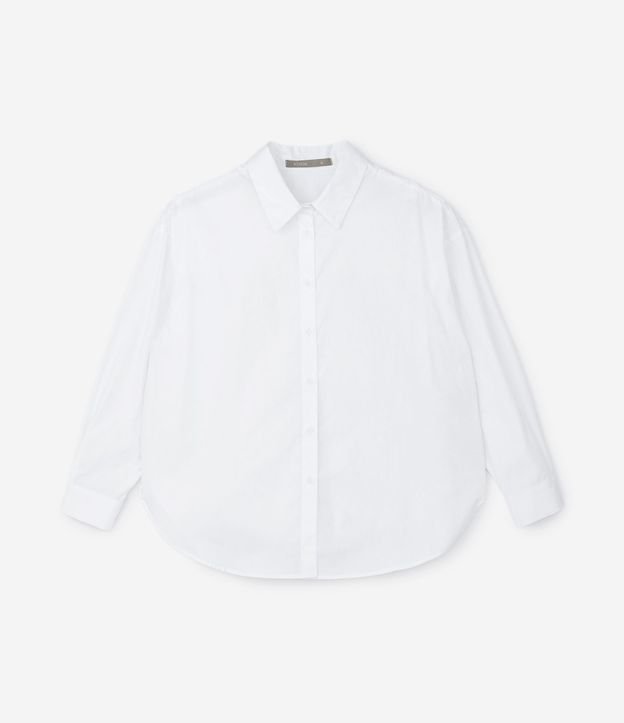 Camisa Básica Alargada en Tricolina Curve & Plus Size 4
