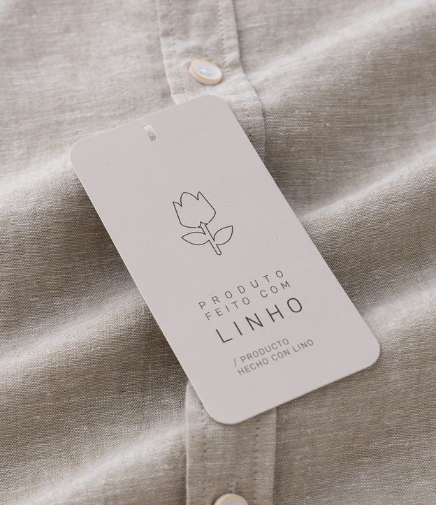Camisa Comfort Básica en Lino 8