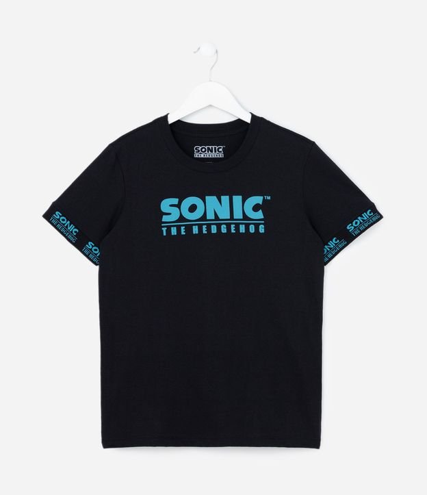 Remera Comfort Infantil con Estampa Sonic - Talle 4 a 12 años