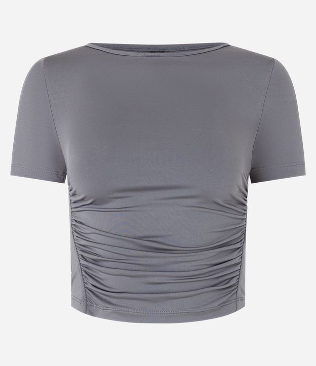 Blusa en Microfibra con Drapeados Delanteros 5