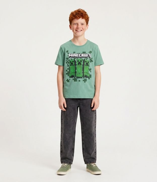 Remera Comfort Infantil con Estampa Minecraft - Talle 5 a 14 años 1