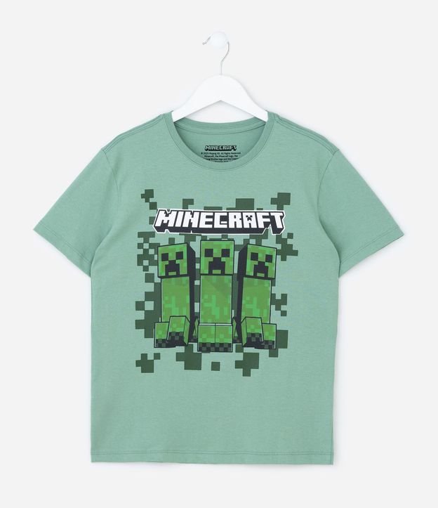 Remera Comfort Infantil con Estampa Minecraft - Talle 5 a 14 años 2