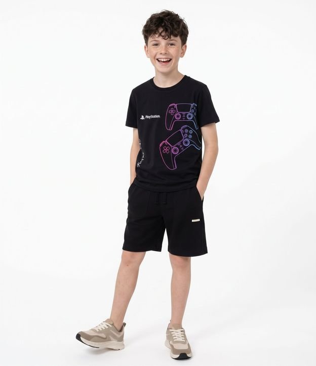 Remera Comfort Infantil con Estampado Playstation - Talle 5 a 14 años