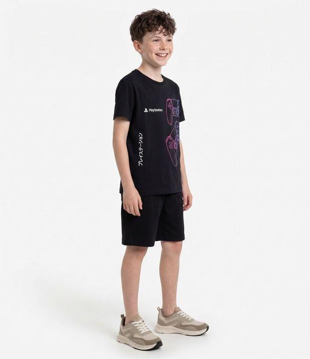 Remera Comfort Infantil con Estampado Playstation - Talle 5 a 14 años 2
