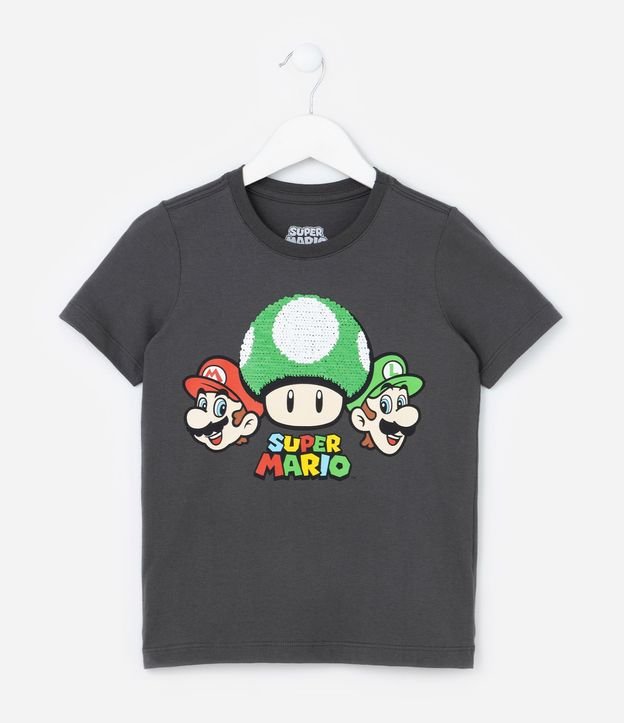 Remera Infantil con Bordado Super Mario - Talle 3 a 8 años 4