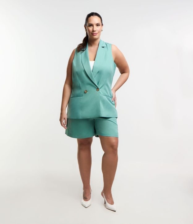 Bermuda Sastrería con Bolsillo Cargo Curve & Plus Size