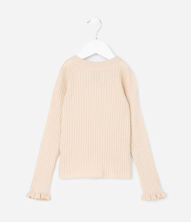 Blusa Infantil en Punto con volado en el puño - Talle 1 a 5 años 2