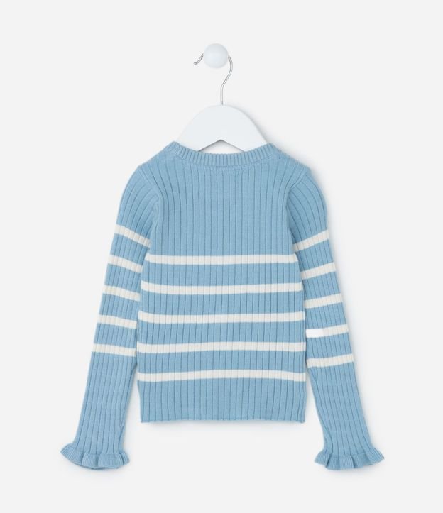 Blusa Infantil en Punto con Volado en los Puños - Talle 1 a 5 años 2