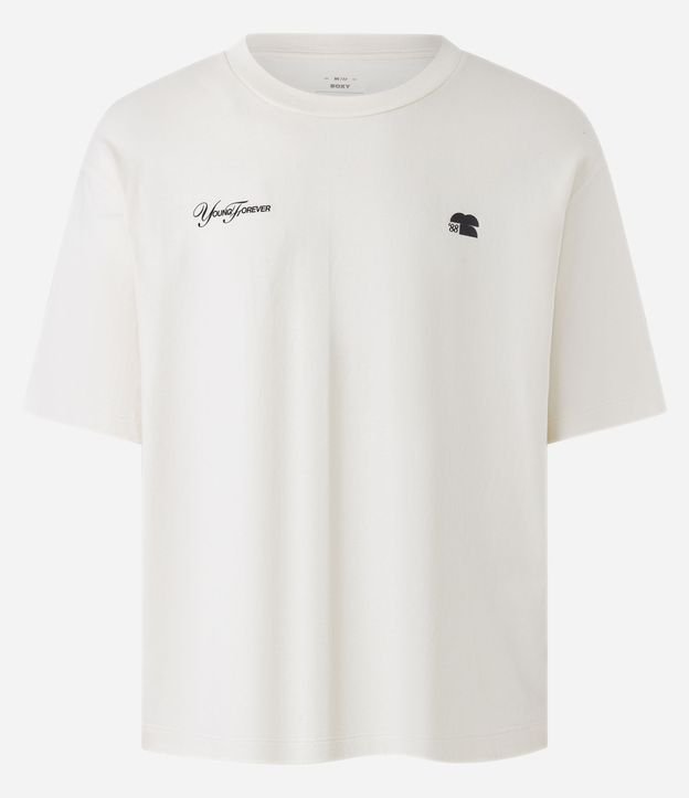 Remera Boxy en Algodón Grieso con Estampa Lettering 5