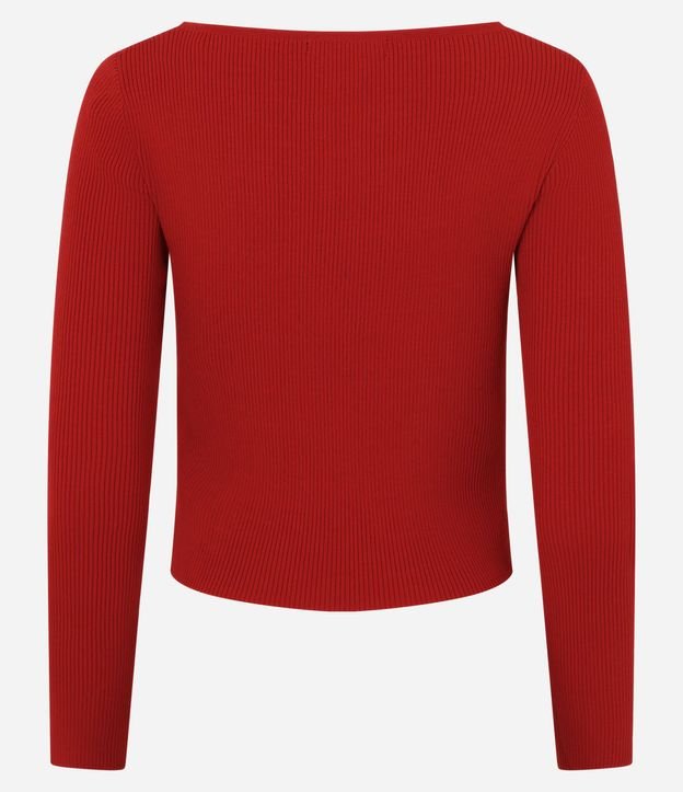 Blusa Cropped de Punto con Botones 7