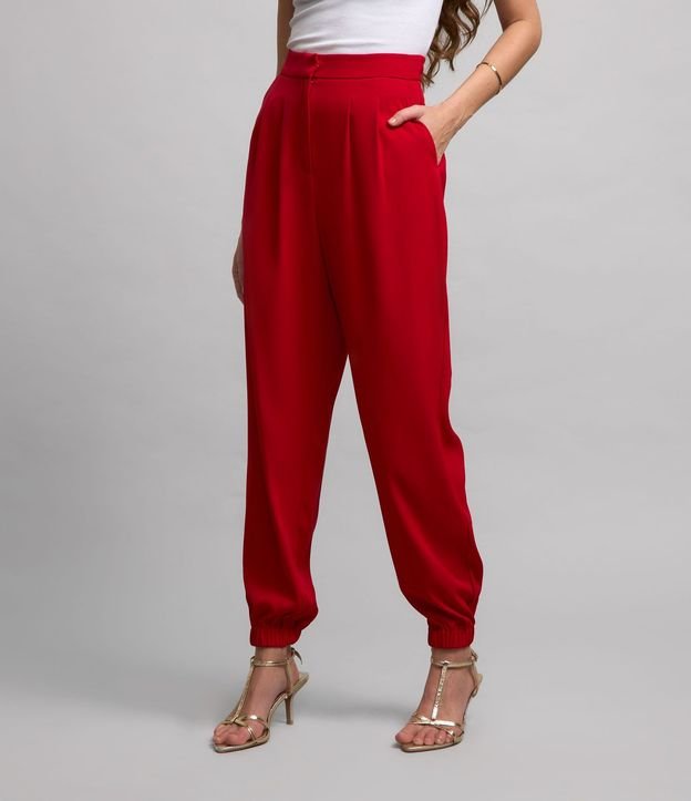 Pantalón Jogger en Crepé con Pliegues 2