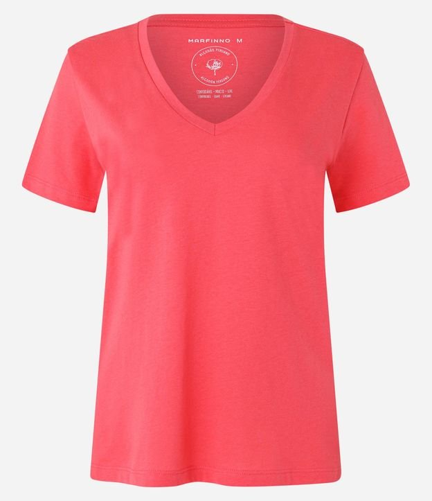 Blusa Básica en Algodón con Escote V