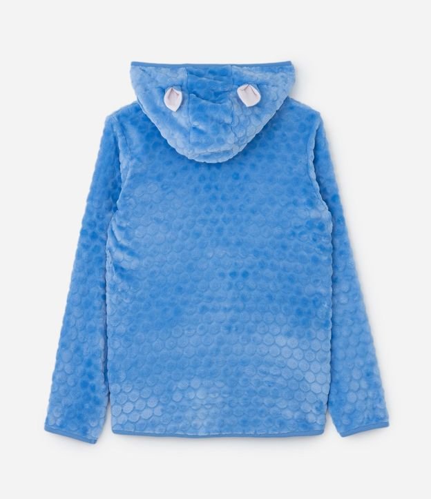 Campera Infantil en Fleece con Bordado Stitch y Capucha con Orejitas - Talle 5 a 14 años 2