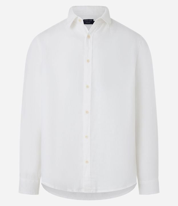 Camisa Comfort en Lino y Cuello con Solapa 2
