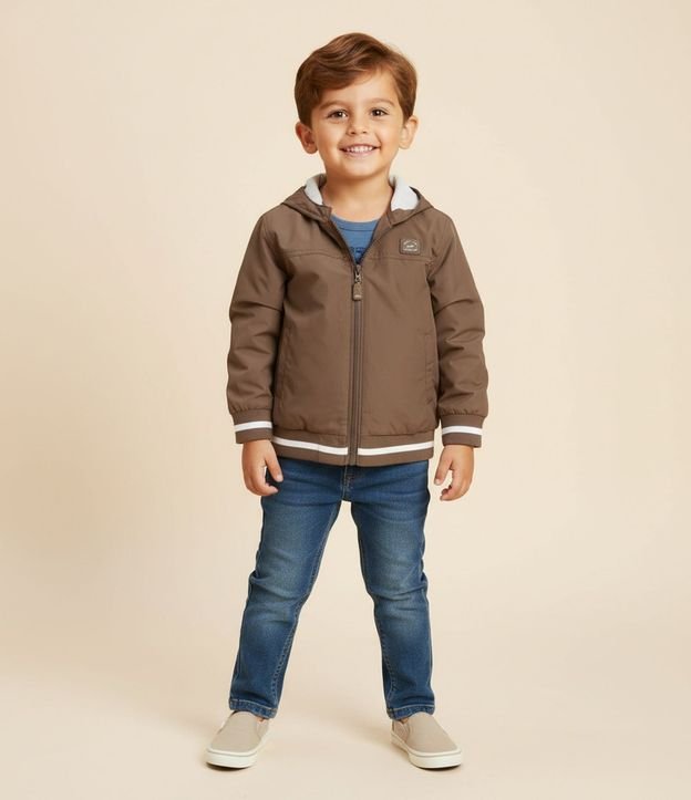 Campera Rompevientos Infantil en Microfibra - Talle 1 a 5 años 2