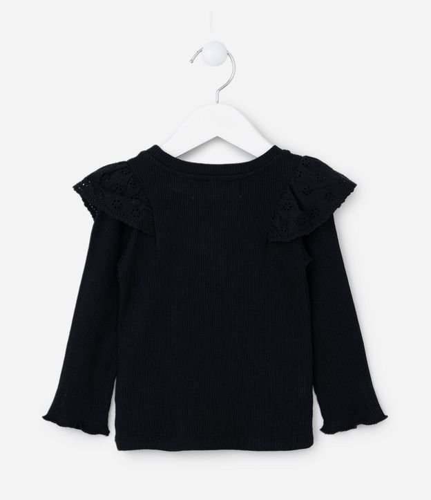 Blusa Infantil en Rib con Volados - Talle 1 a 5 años 2