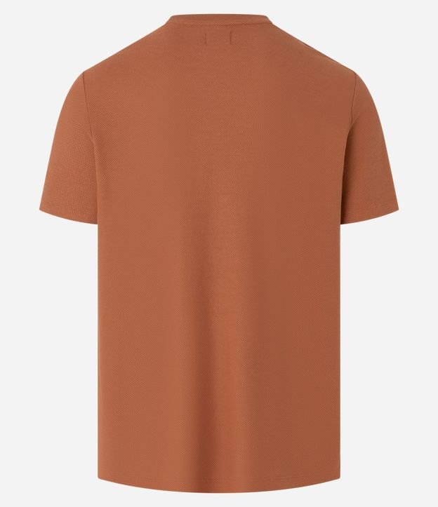 Remera Manga Corta en Algodón Peruano con Textura 3