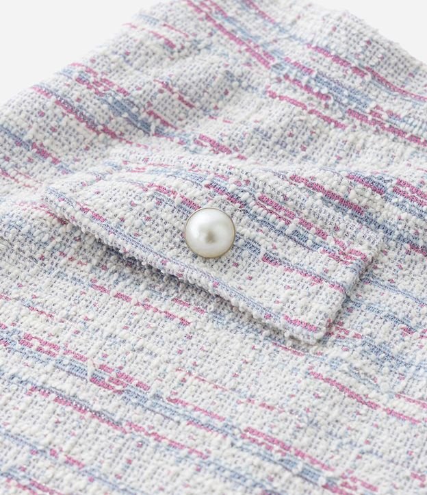 Pollera Infantil en Tweed con Lapelas y Botones - Talle 1 a 5 años 5