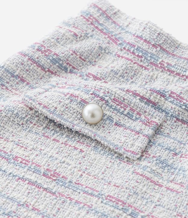Pollera Infantil en Tweed con Lapelas y Botones - Talle 1 a 5 años 6