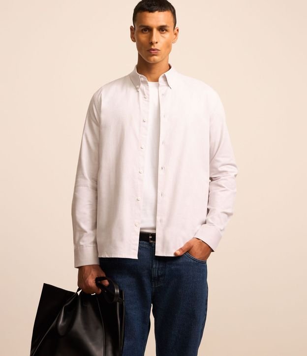 Camisa Regular Básica en Oxford