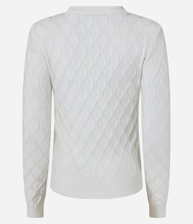 Blusa en Tricot con Hombrera y Textura 9