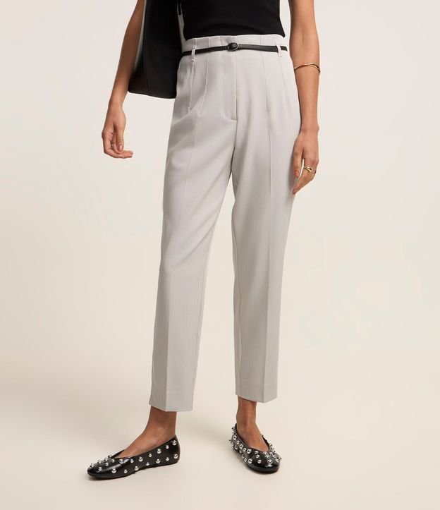 Pantalón Zanahoria Sastrería con Cinturón Hebilla 3