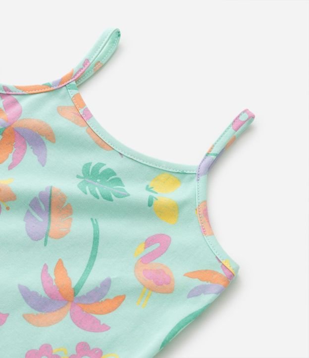 Musculosa Infantil con Estampa de Follajes - Talle 1 a 5 años 4