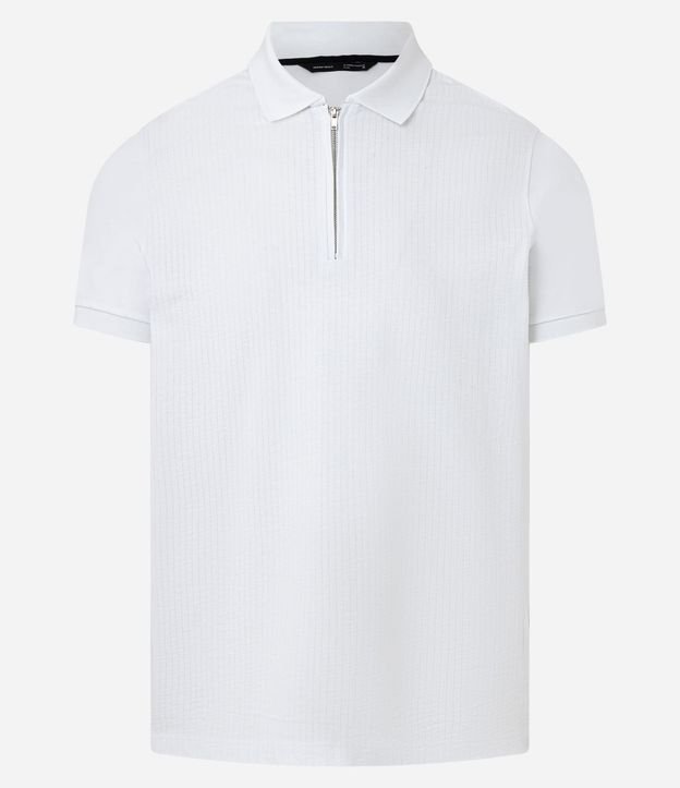 Remera Polo en Algodón con Cremallera en el Cuello 5