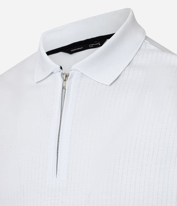 Remera Polo en Algodón con Cremallera en el Cuello 6