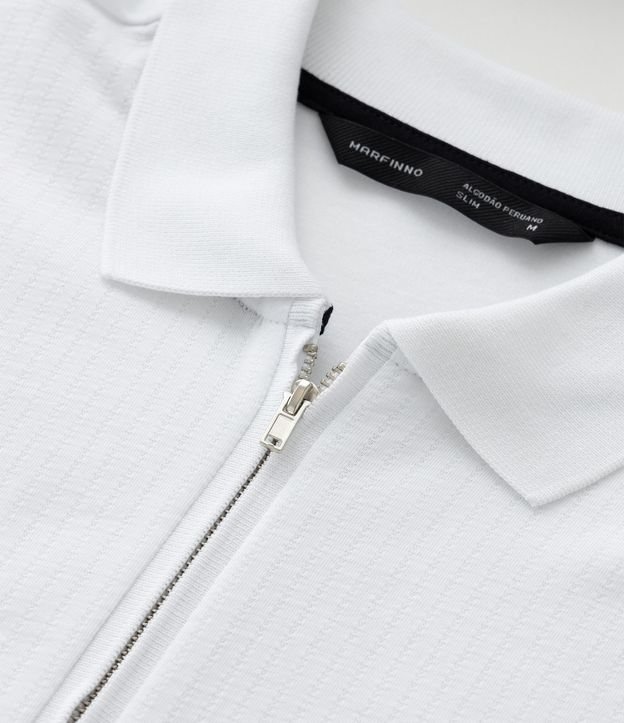 Remera Polo en Algodón con Cremallera en el Cuello 10