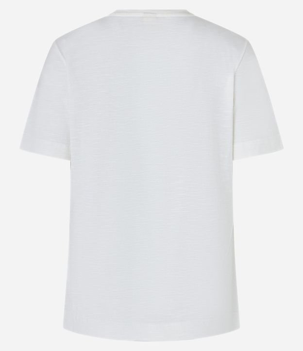 Blusa en Flamé con Cuello V y Bordado de Langostas 8