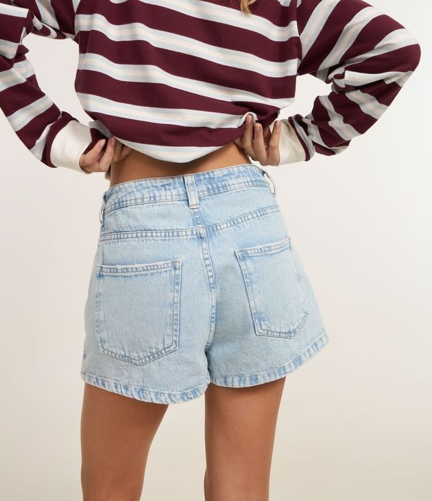 Short Pollera Corto en Jeans con Tiro Alto 5
