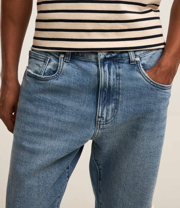 Pantalón Slim en Jeans Denim con Lavado y Pespunte 6