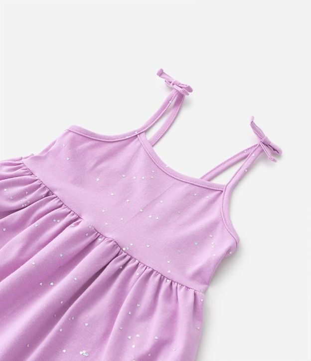 Vestido Infantil con Lazo en los Breteles y Brillos - Talle 1 a 5 años 7