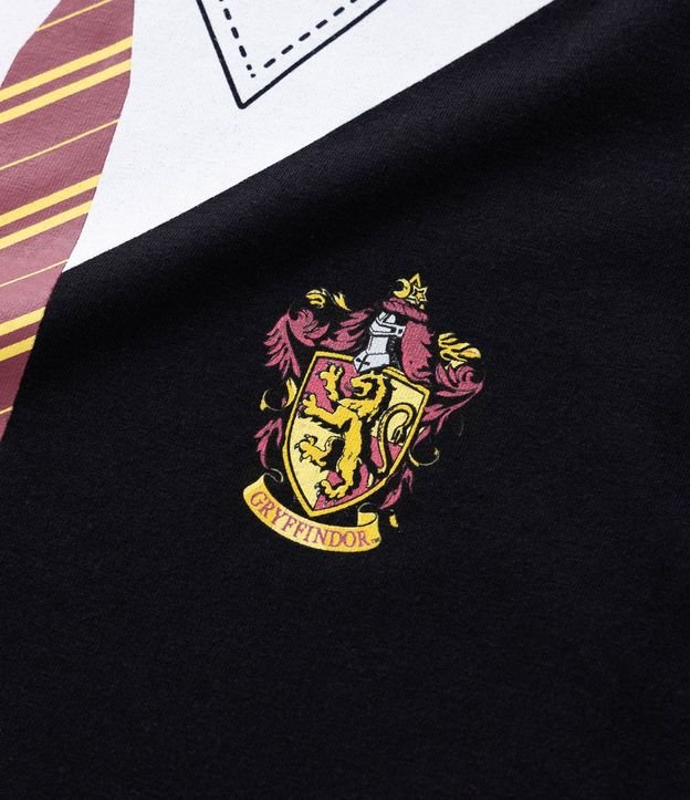 Remera Comfort Infantil con Capa y Estampa Grifinória Harry Potter - Talle 4 a 8 años 4