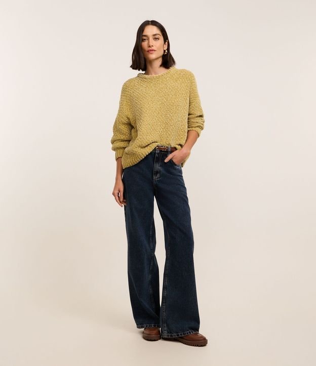 Suéter en Chenille con Cuello Redondo 3