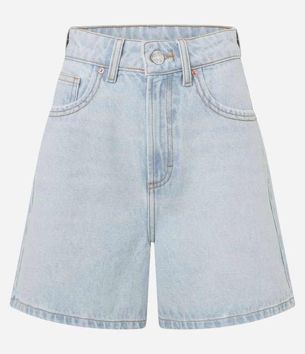 Short Mom Tiro Alto en Jeans con Bolsillos 6