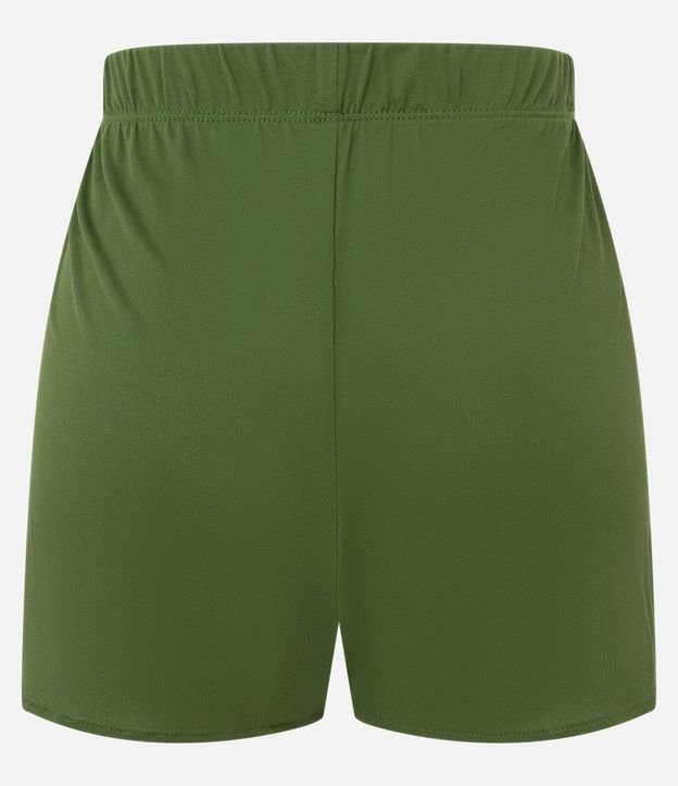 Salida de Playa Short Básico en Crepé con Cintura Elástica 7