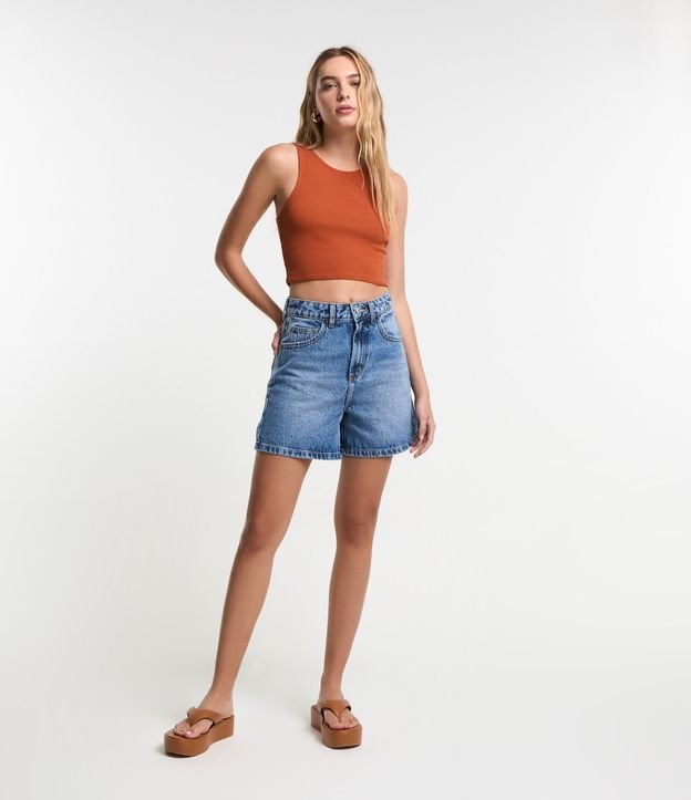 Short Mom en Jeans con Tiro Alto 2