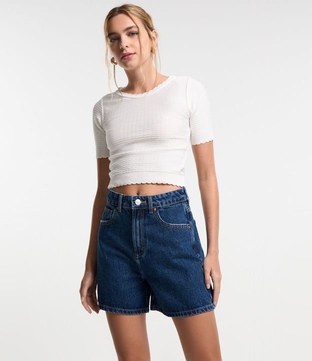 Short Mom en Jeans con Tiro Alto 2
