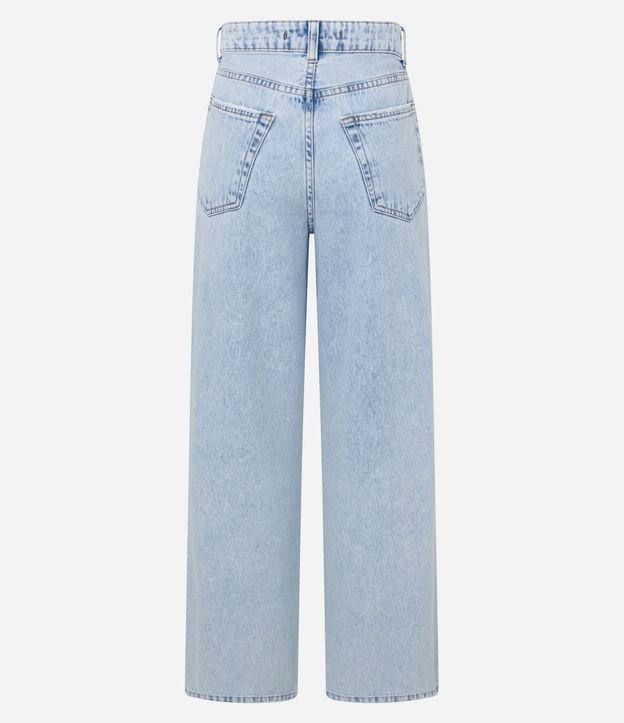 Pantalón Wide Leg en Jeans con Tiro Alto y Bolsillos 6