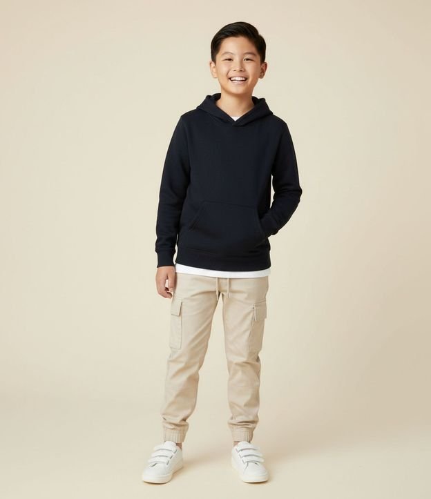 Pantalón Jogger Infantil con Bolsillos Cargo - Talle 5 a 14 años 2