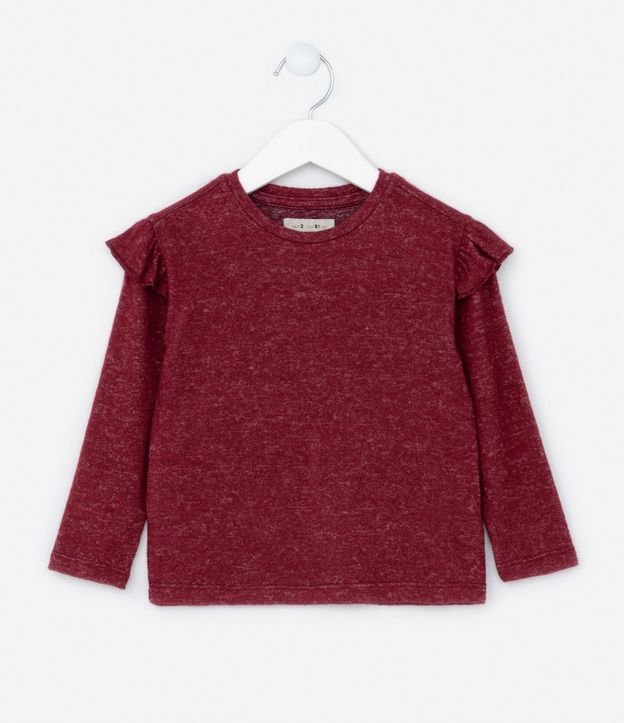 Blusa Infantil en Punto con Volados - Talle 1 a 5 años