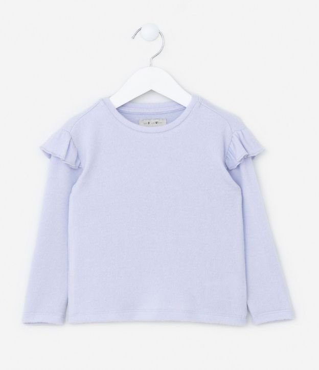 Blusa Infantil en Punto con Volados - Talle 1 a 5 años