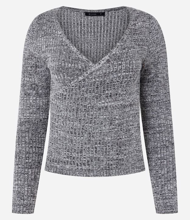 Blusa en Viscosa con Escote V Traspasado 6