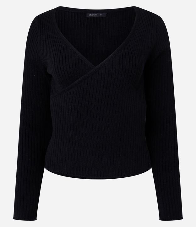 Blusa en Viscosa con Escote V Traspasado 5