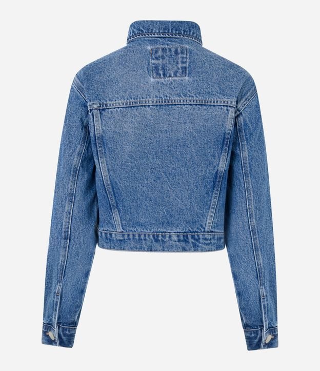 Campera Regular en Jeans con Botones 5