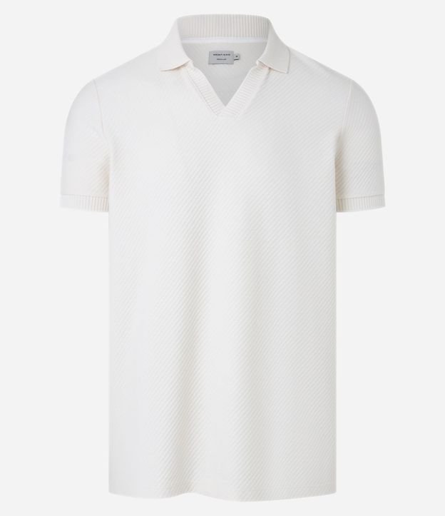 Remera Polo Comfort en Algodón con Textura